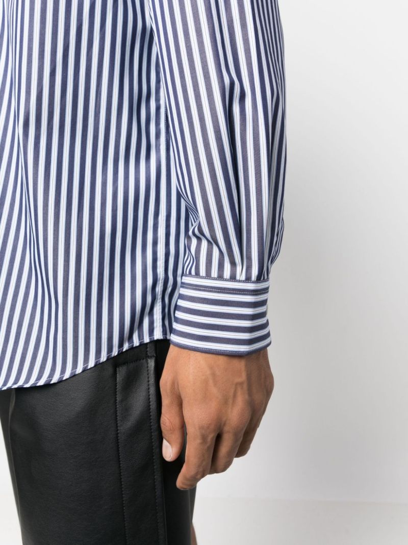 Blue Striped Cotton Shirt