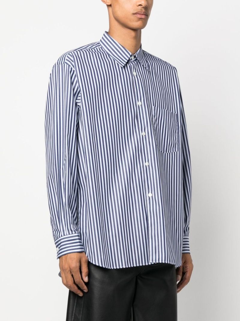 Blue Striped Cotton Shirt