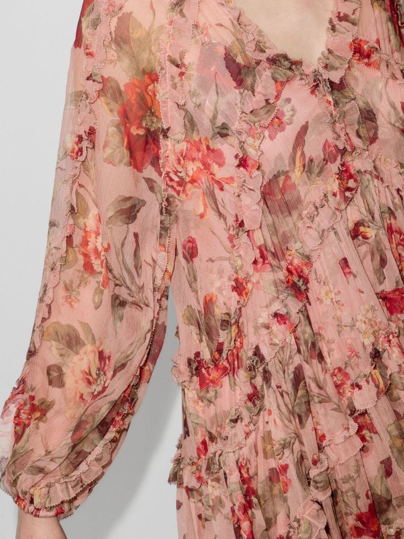 Cassia Floral Tiered Mini Dress