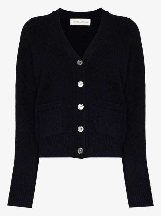 Blue NÃ_x0082_Â°81 Card Cashmere Cardigan