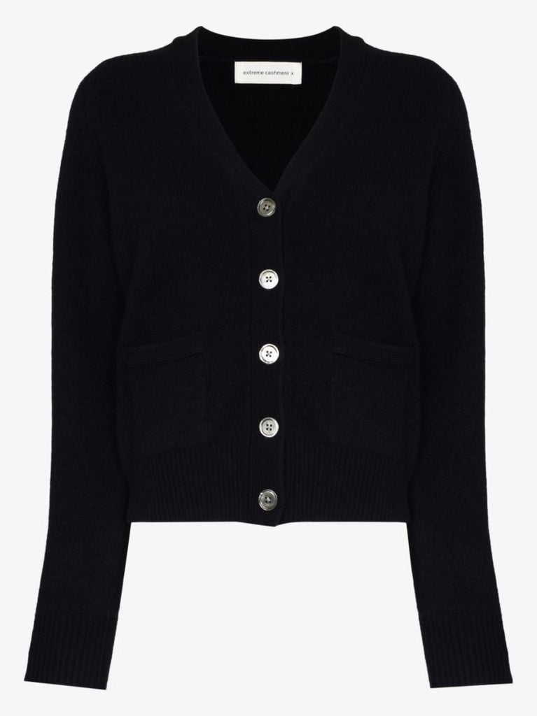 Blue NÃ_x0082_Â°81 Card Cashmere Cardigan