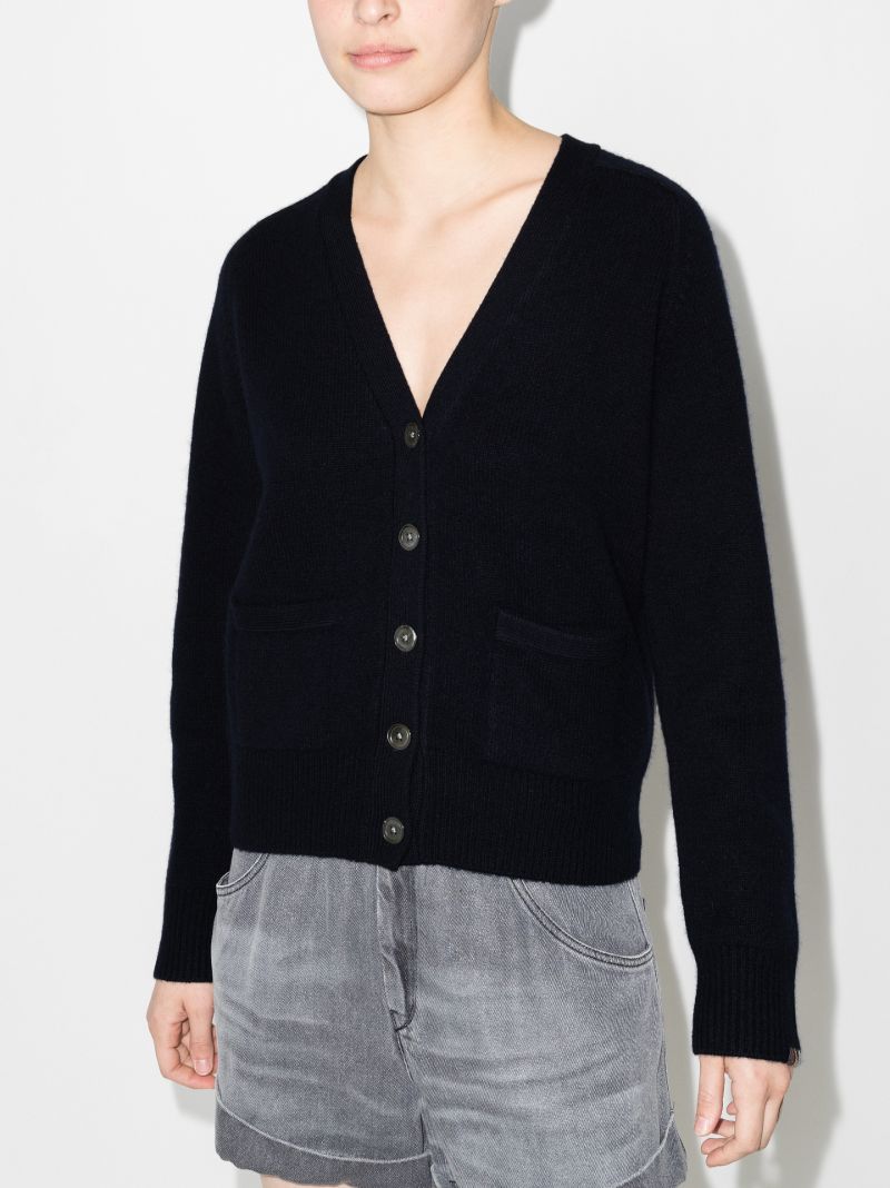 Blue NÃ_x0082_Â°81 Card Cashmere Cardigan