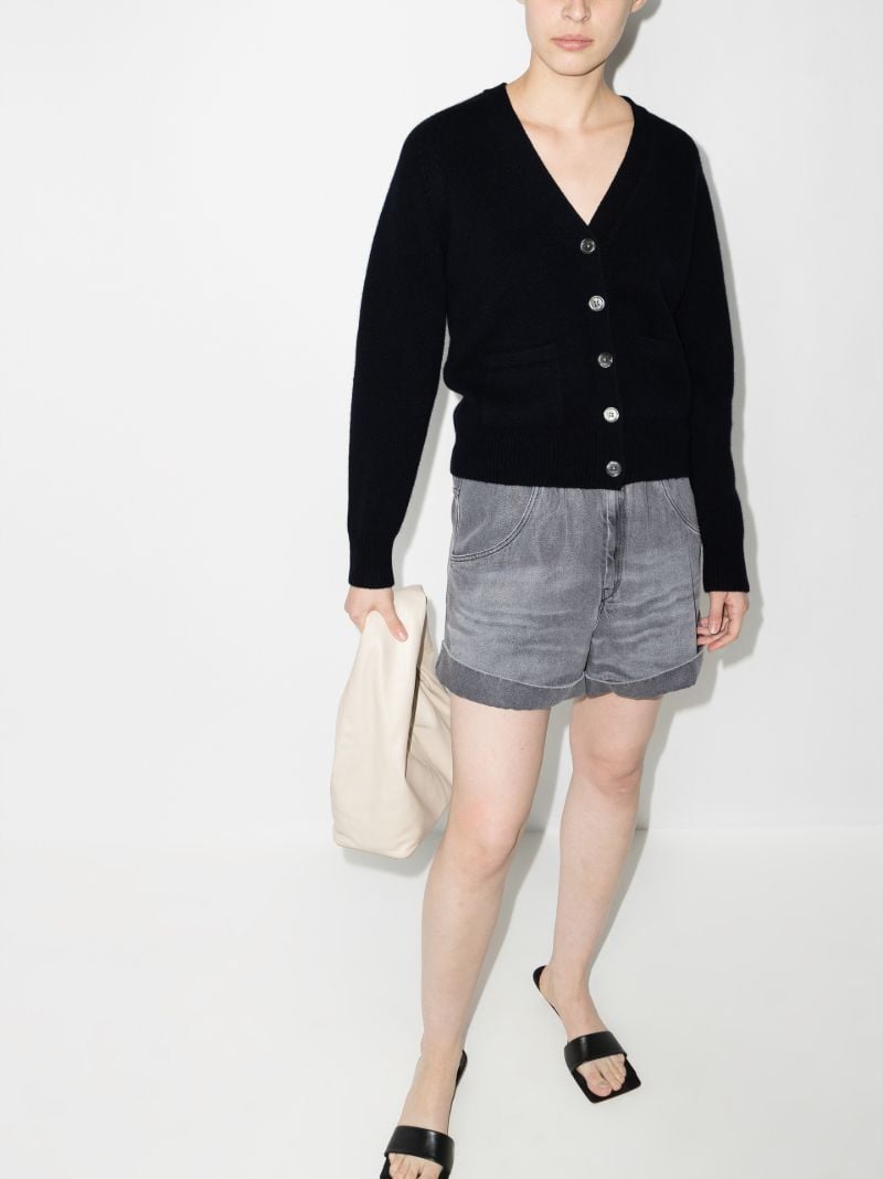 Blue NÃ_x0082_Â°81 Card Cashmere Cardigan