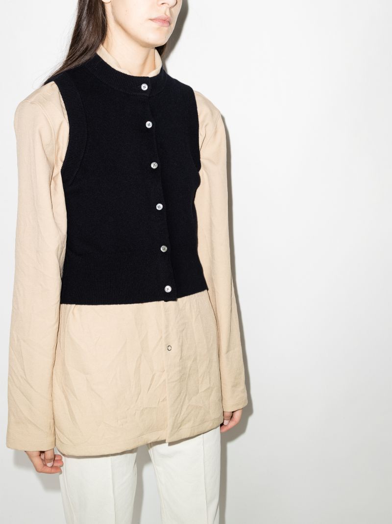 Blue NÃ_x0082_Â°193 Corset Cashmere Cardigan