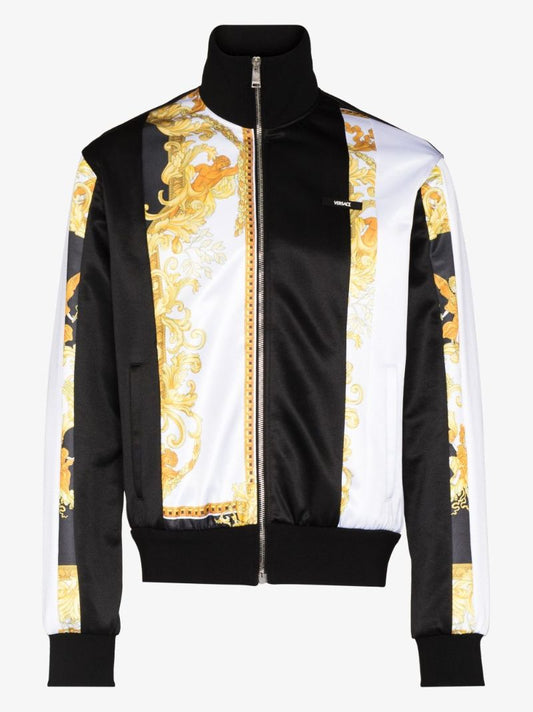 Baroque Print Stripe Track Jacket