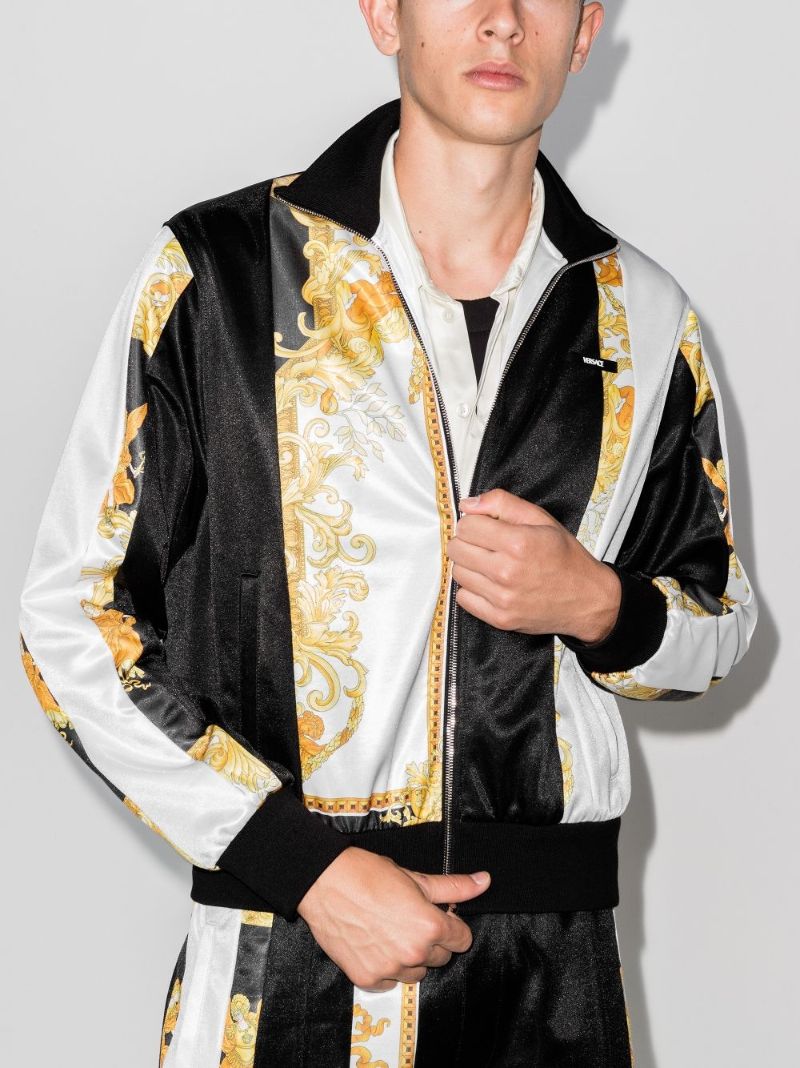 Baroque Print Stripe Track Jacket
