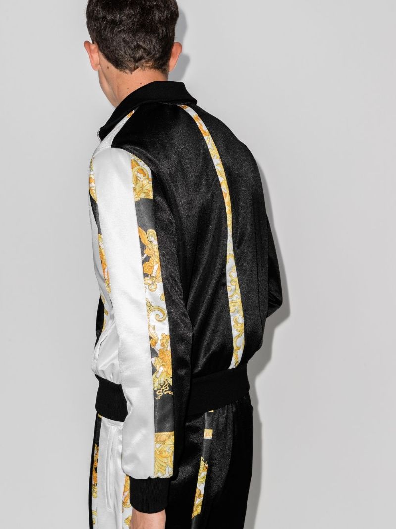 Baroque Print Stripe Track Jacket