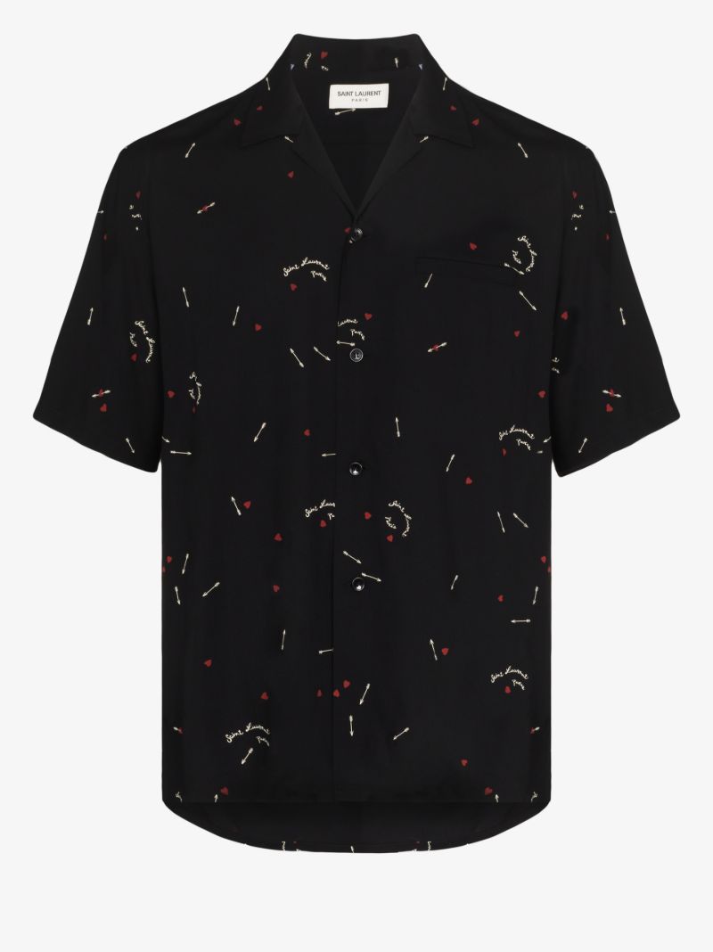 Cupid Print Short Sleeve Shirt