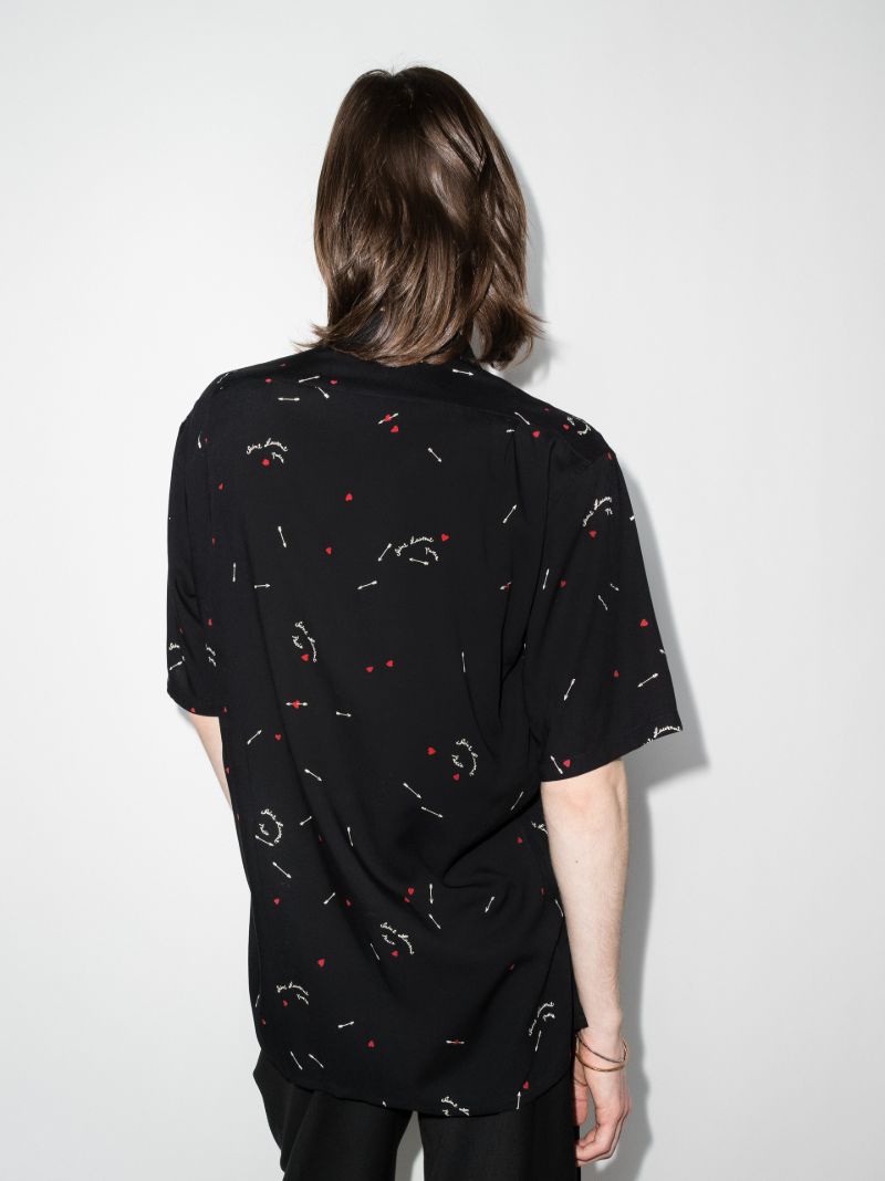 Cupid Print Short Sleeve Shirt