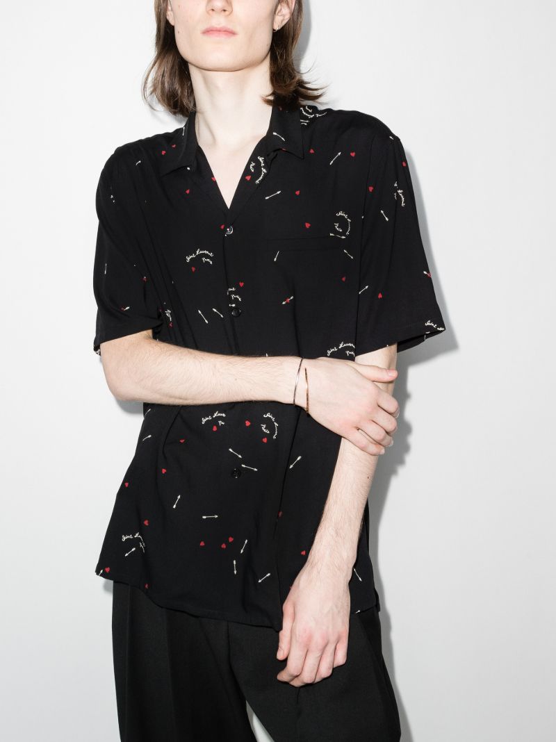 Cupid Print Short Sleeve Shirt