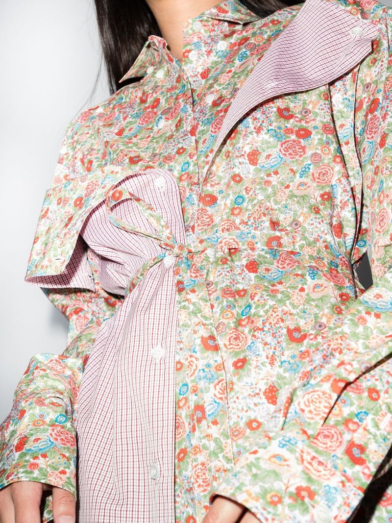 Button Panel Shirt Dress