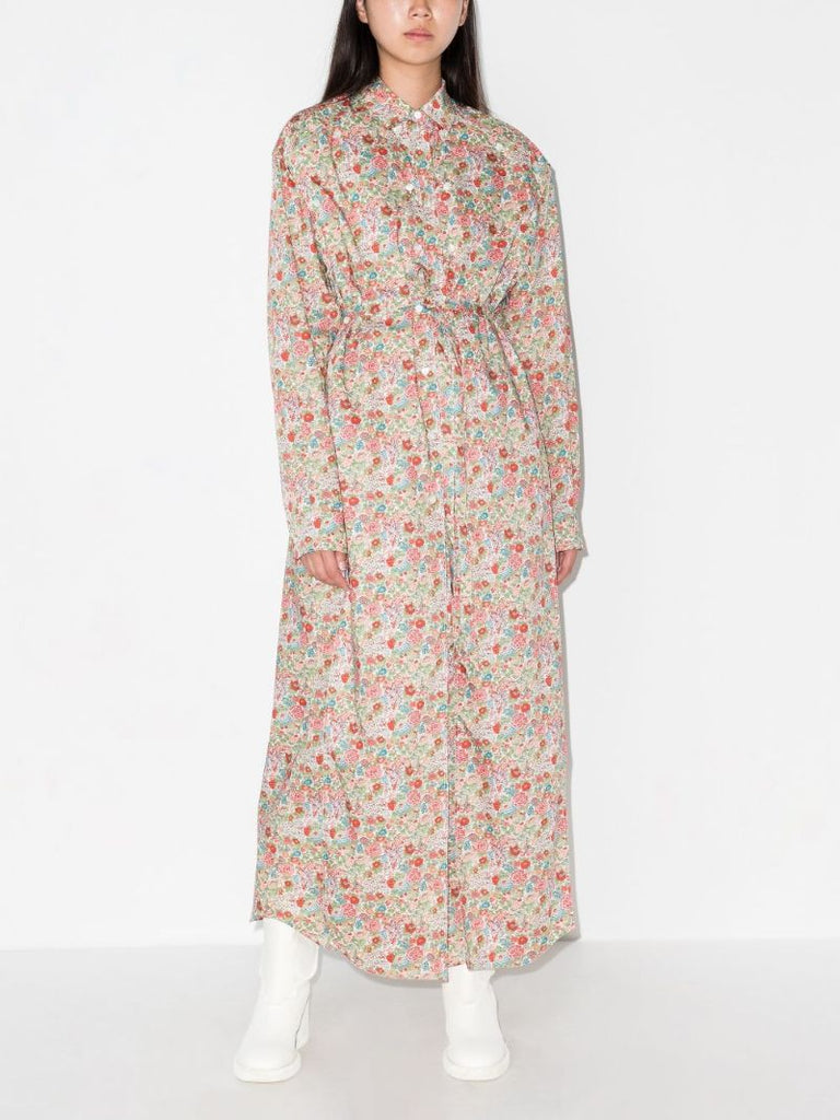 Button Panel Shirt Dress