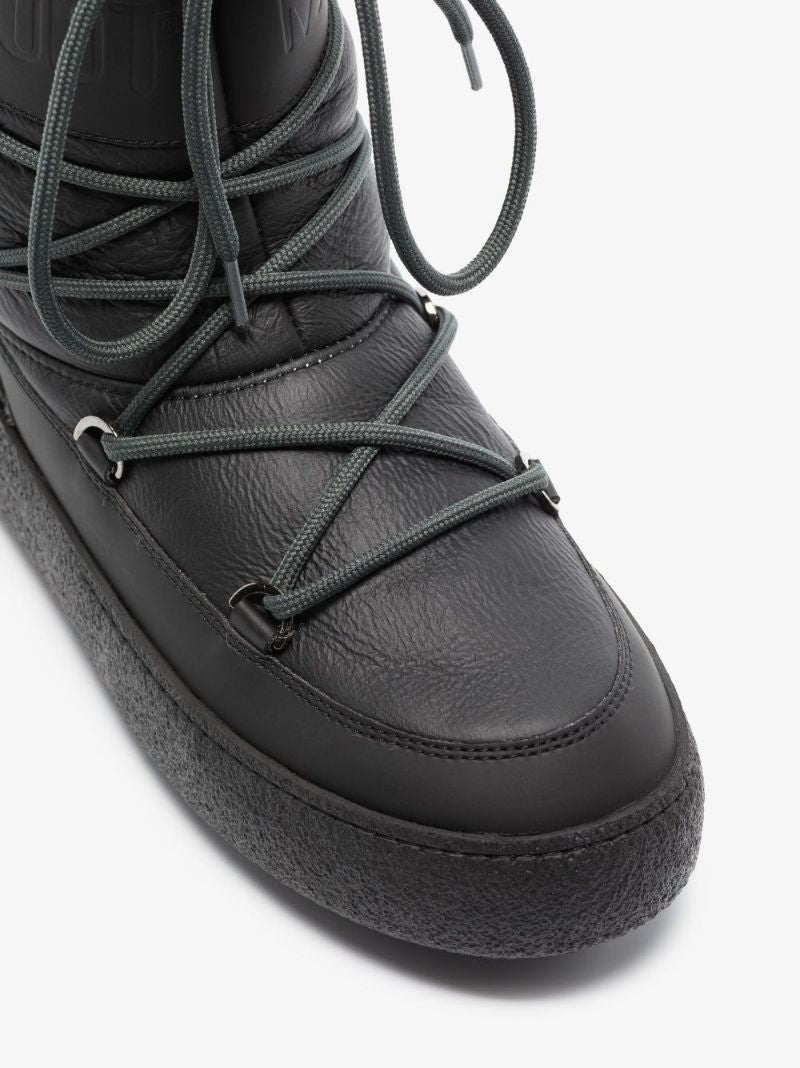 Black Mtrack Tube Leather Boots