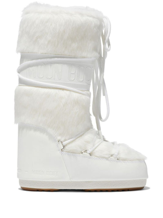 White Icon Faux-fur Boots