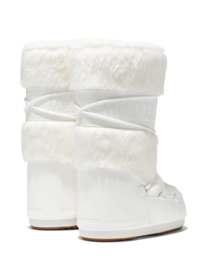 White Icon Faux-fur Boots