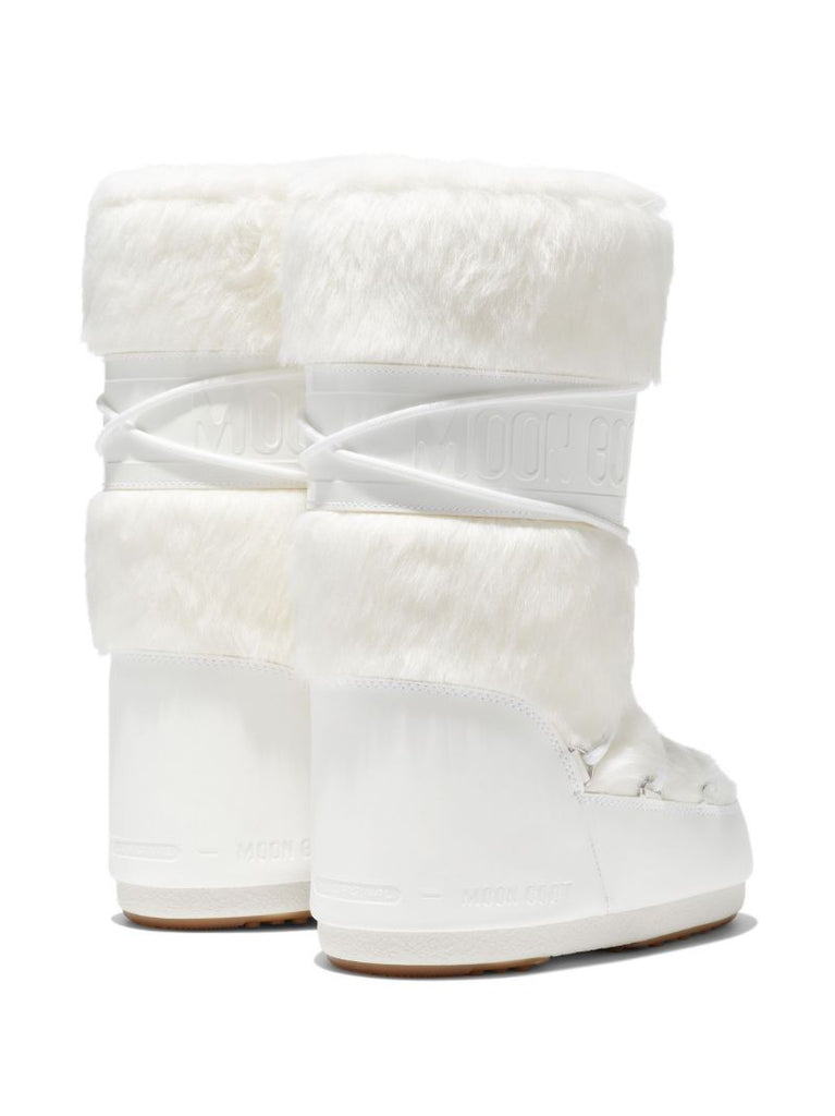 White Icon Faux-fur Boots