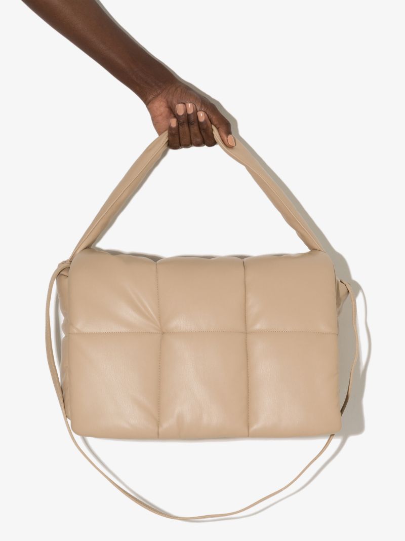 Neutral Wanda Faux Leather Shoulder Bag