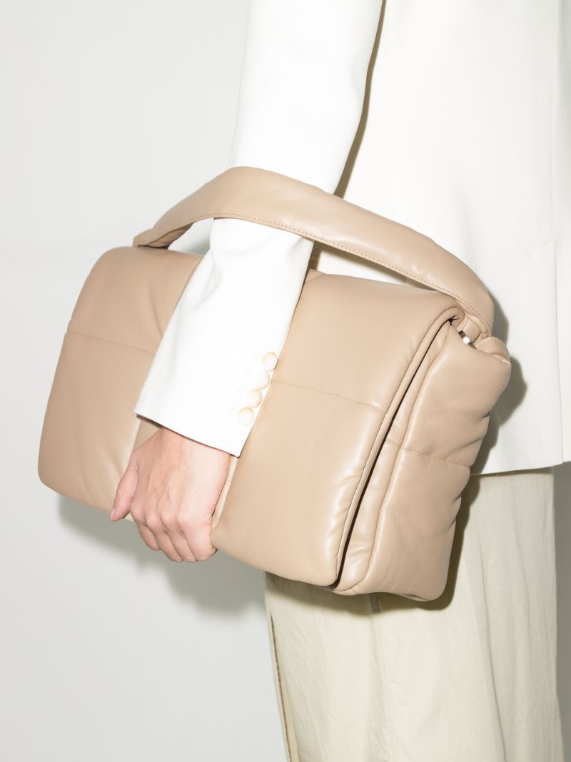 Neutral Wanda Faux Leather Shoulder Bag
