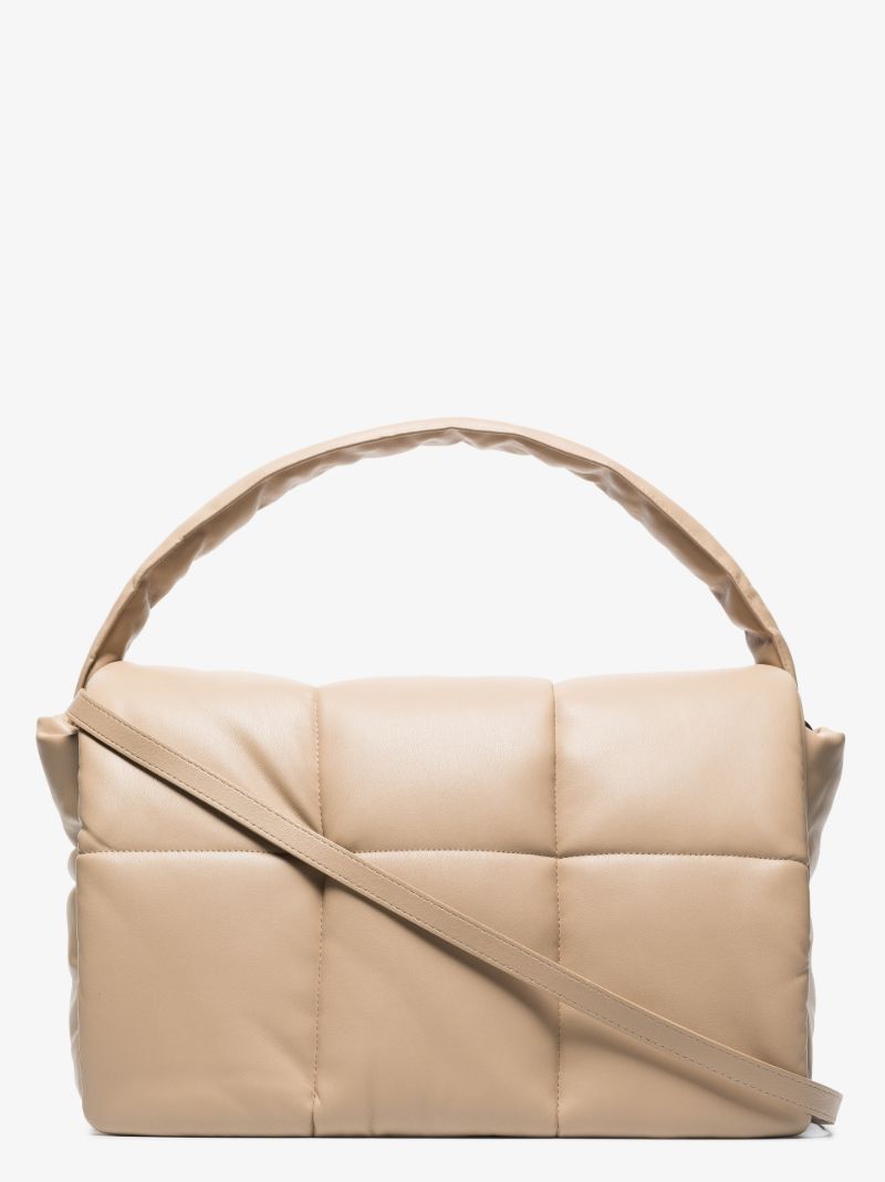 Neutral Wanda Faux Leather Shoulder Bag