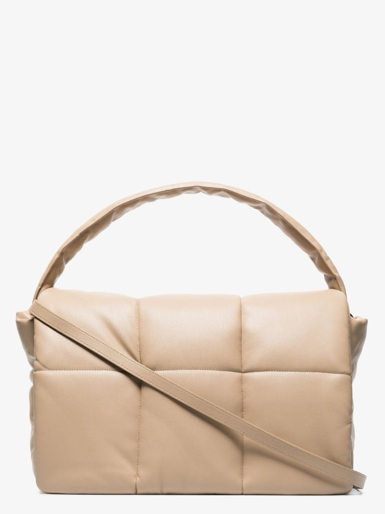 Neutral Wanda Faux Leather Shoulder Bag