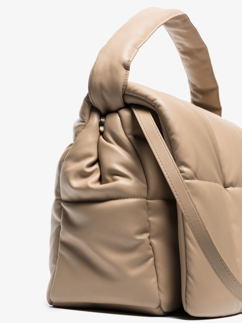 Neutral Wanda Faux Leather Shoulder Bag