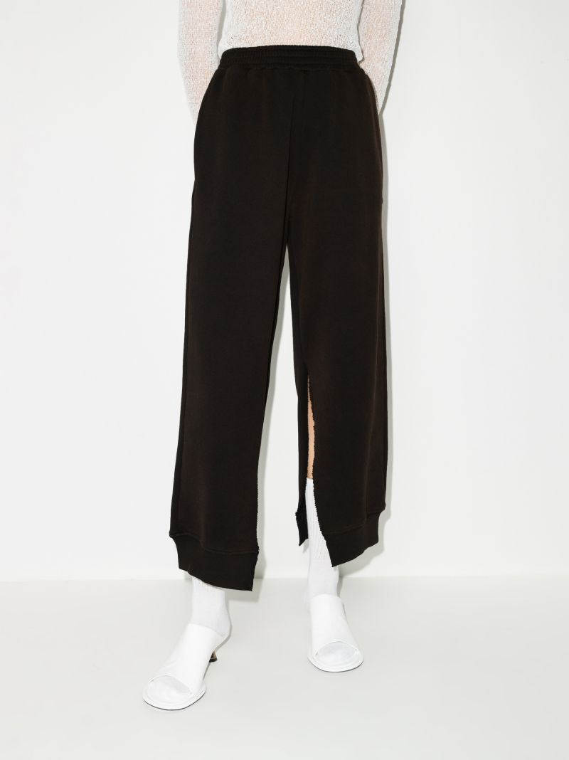 Slit Cotton Track Pants