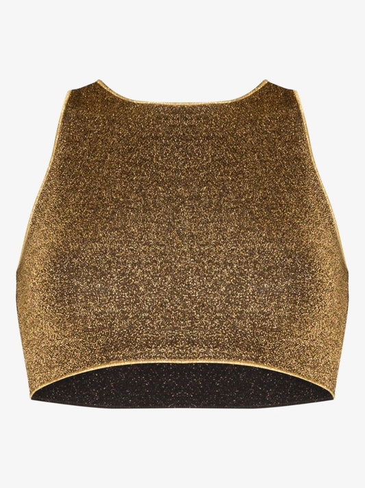 LumiÃ_x0083_Â¨re Metallic Crop Top