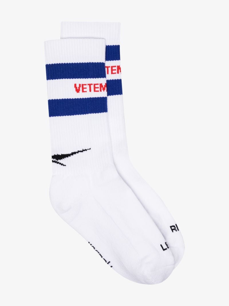 X Reebok White Iconic Logo Socks