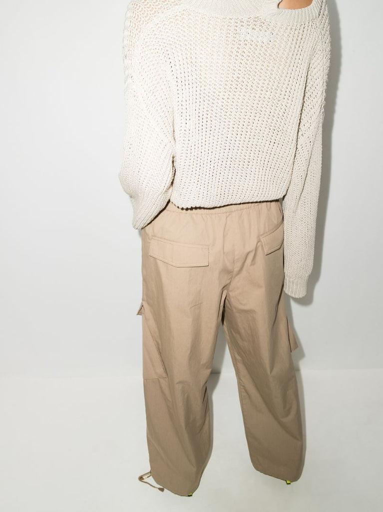 Wide Leg Cargo Trousers