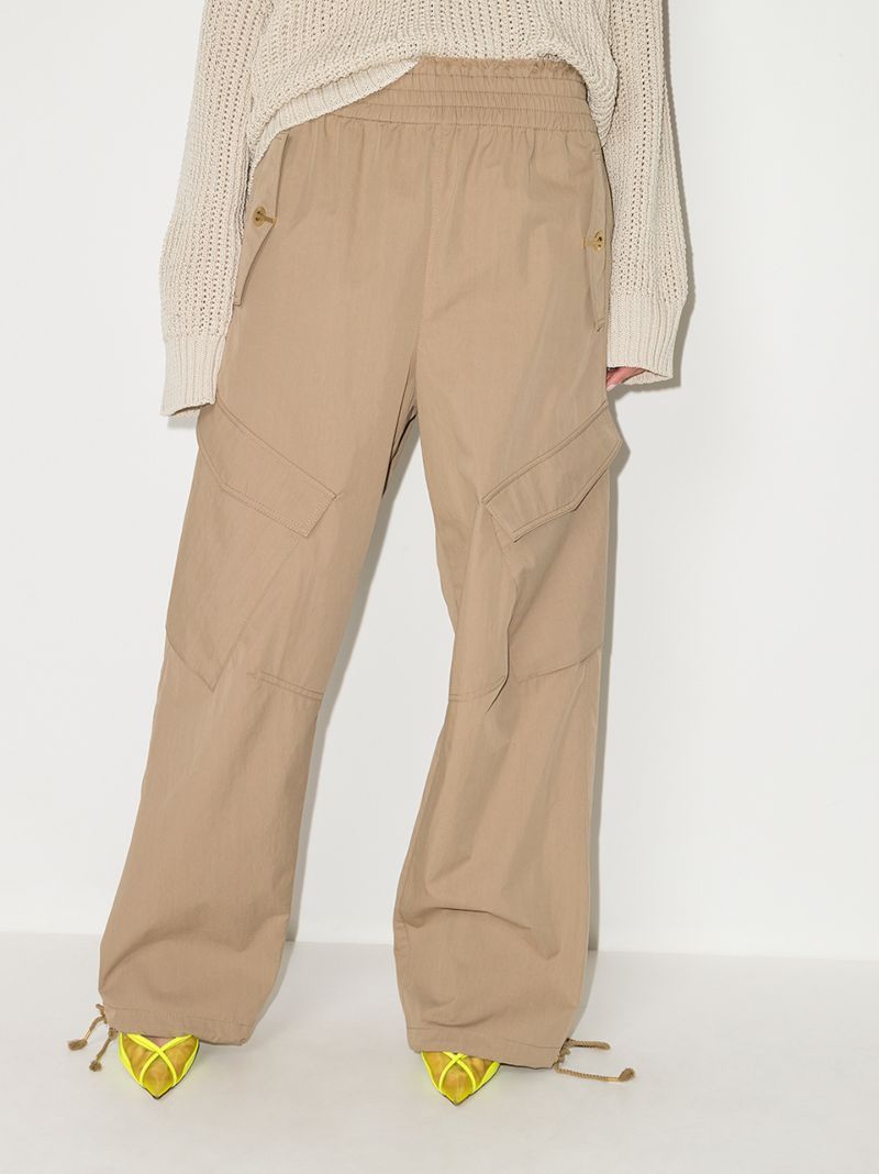 Wide Leg Cargo Trousers