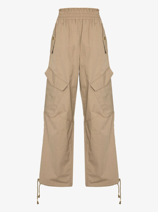 Wide Leg Cargo Trousers