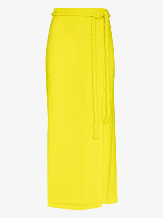 Rope Tie Midi Skirt