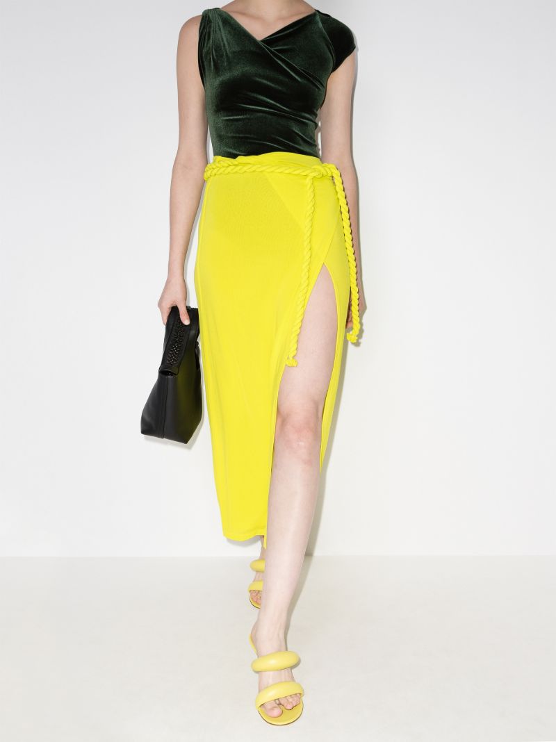 Rope Tie Midi Skirt