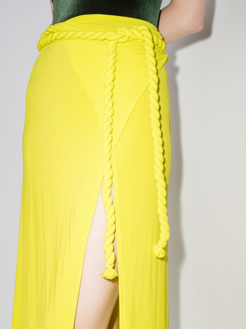 Rope Tie Midi Skirt