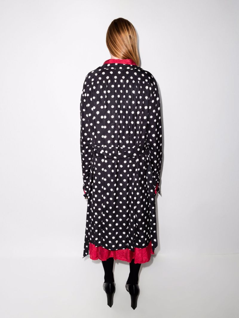 Jacquard Polka Dot Reversible Dress