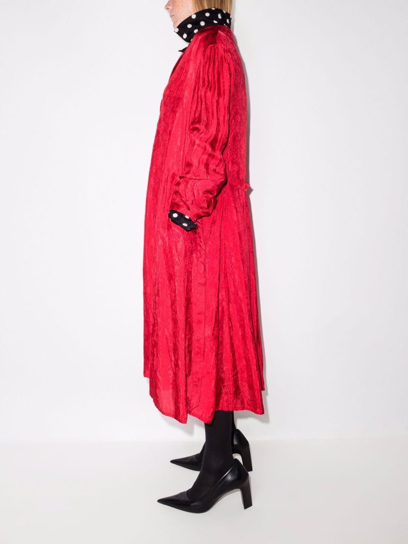 Jacquard Polka Dot Reversible Dress
