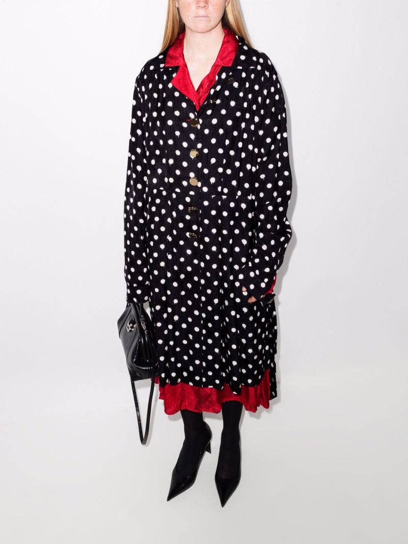 Jacquard Polka Dot Reversible Dress