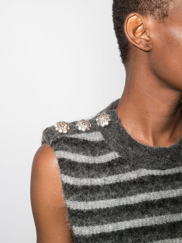 Striped Wool Sweater Vest