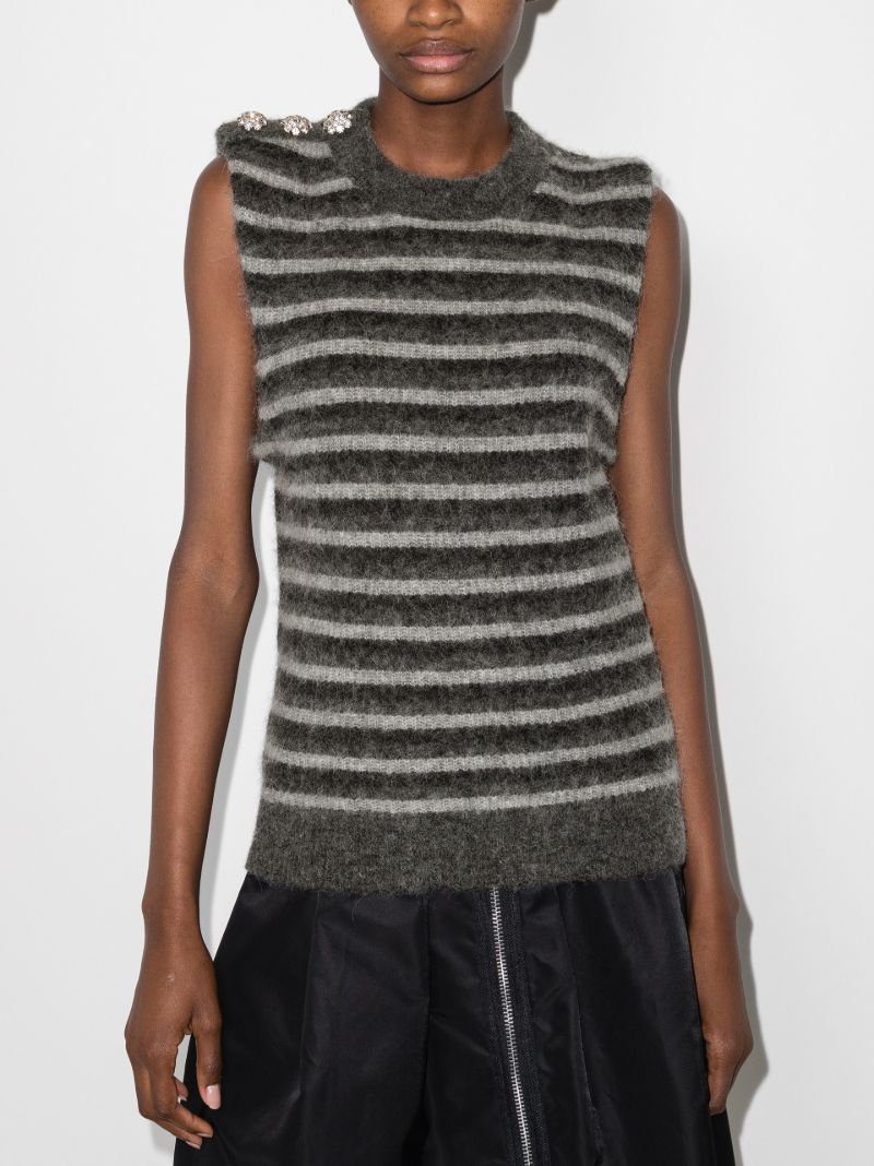 Striped Wool Sweater Vest