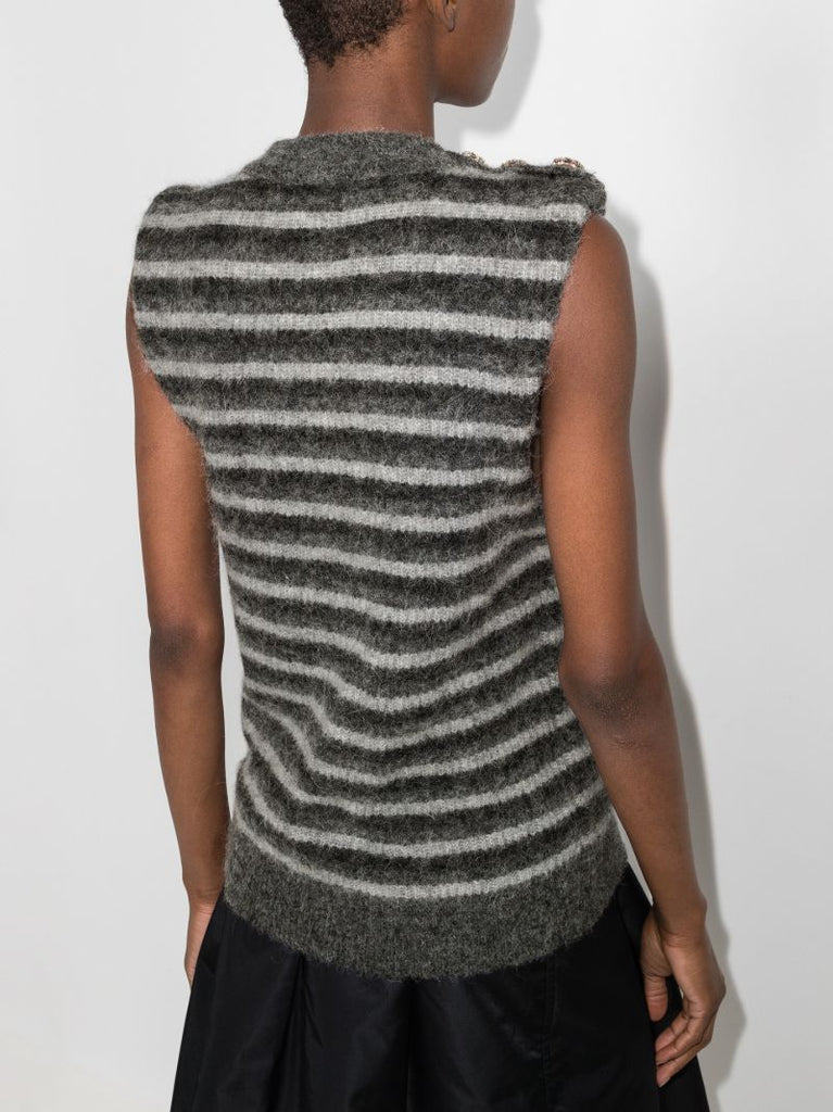 Striped Wool Sweater Vest