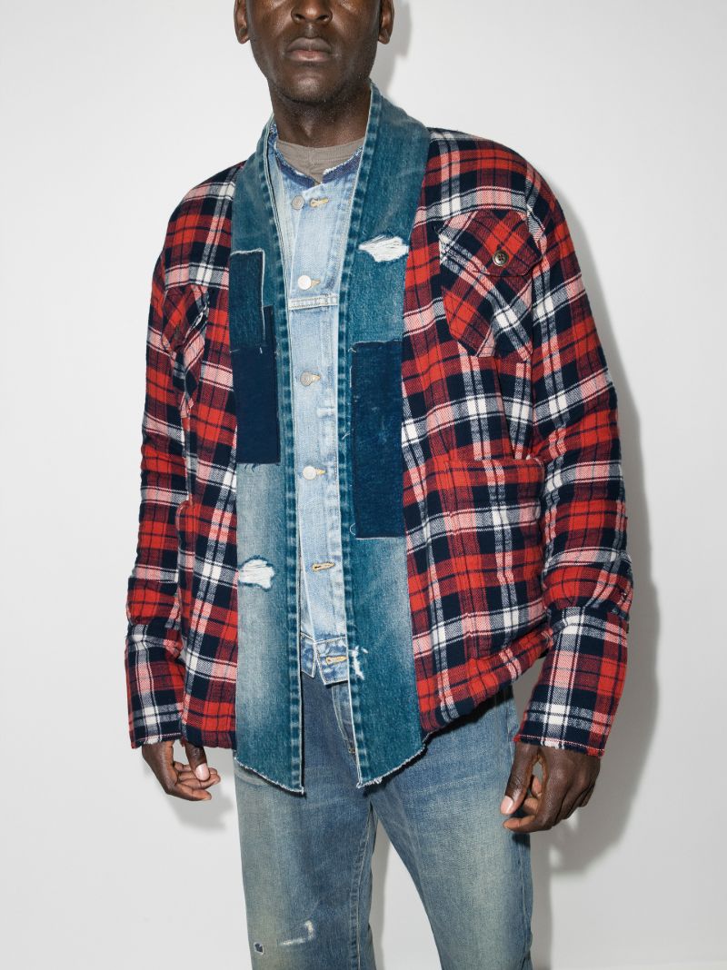 Plaid Cotton Cardigan