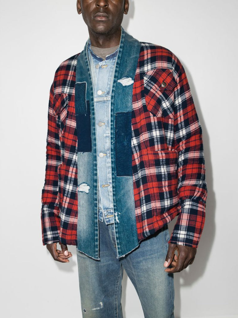 Plaid Cotton Cardigan