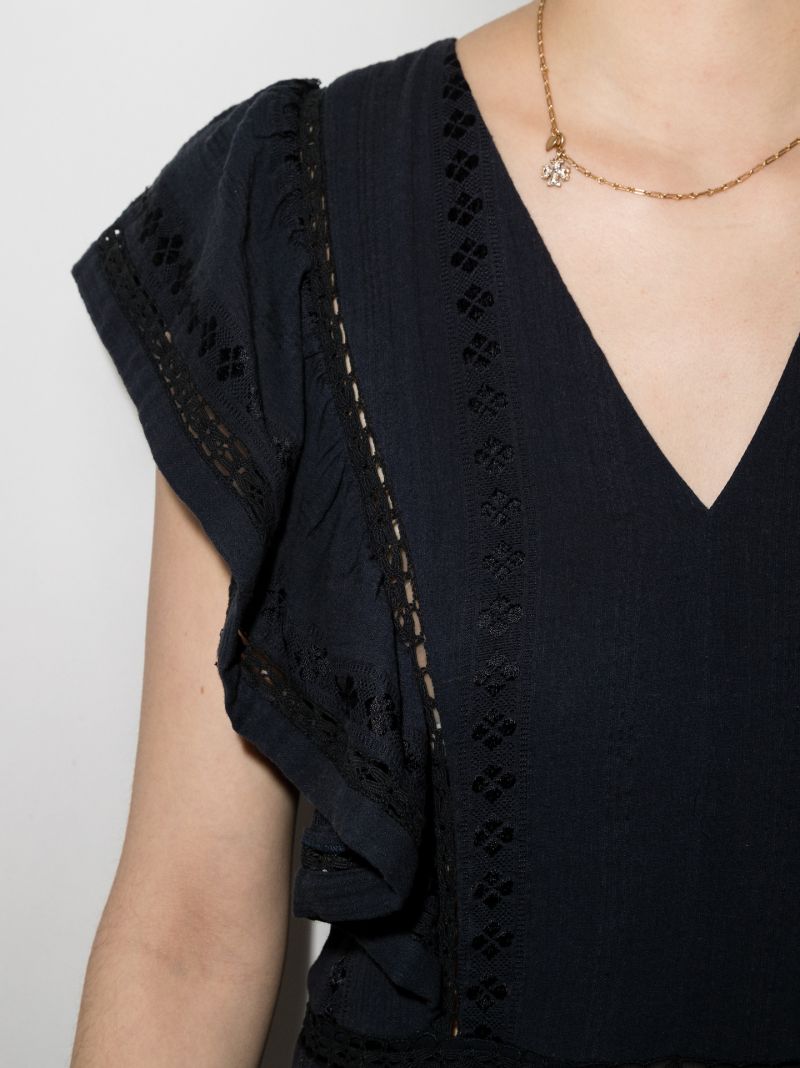 Jaudrey Ruffled Broderie Anglaise Dress