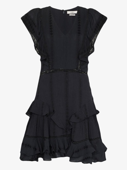 Jaudrey Ruffled Broderie Anglaise Dress