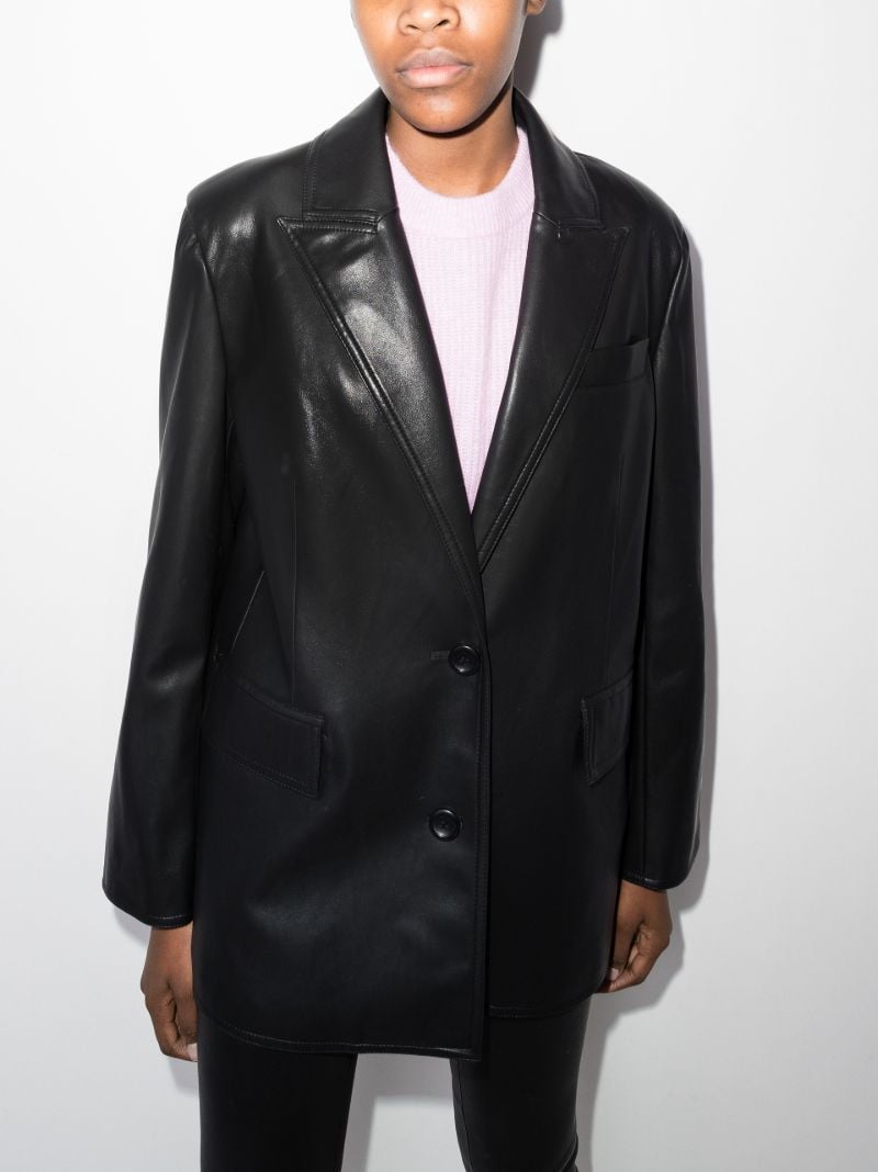 Carter Faux Leather Blazer