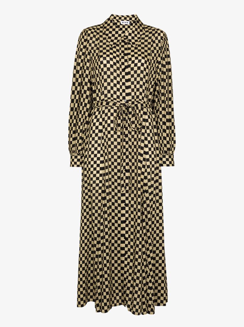 Maddison Checkerboard Maxi Dress