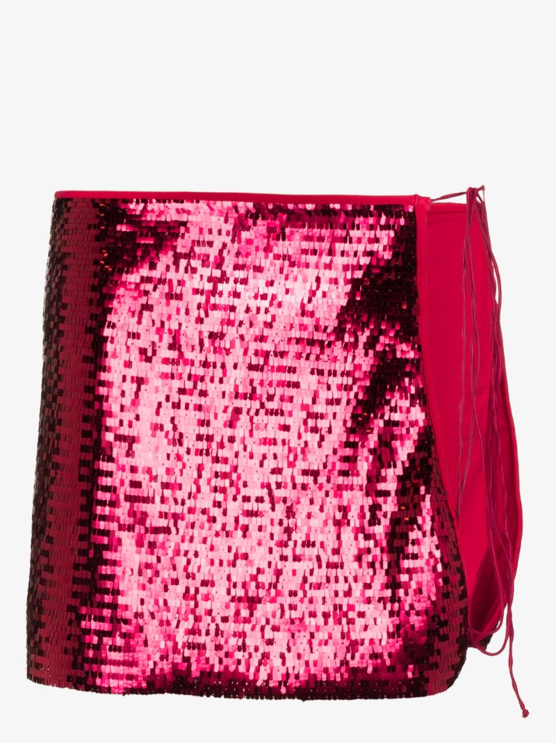 Sequin Wrap Skirt
