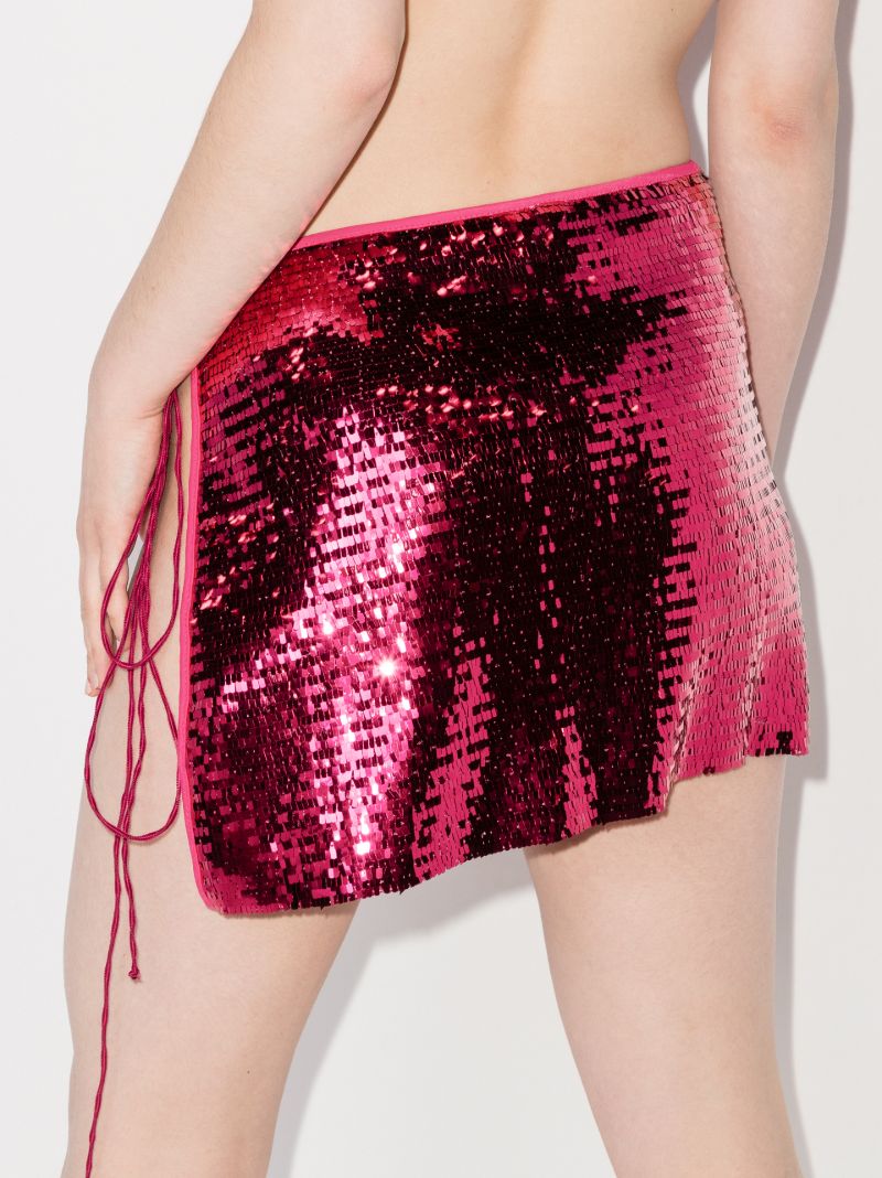 Sequin Wrap Skirt