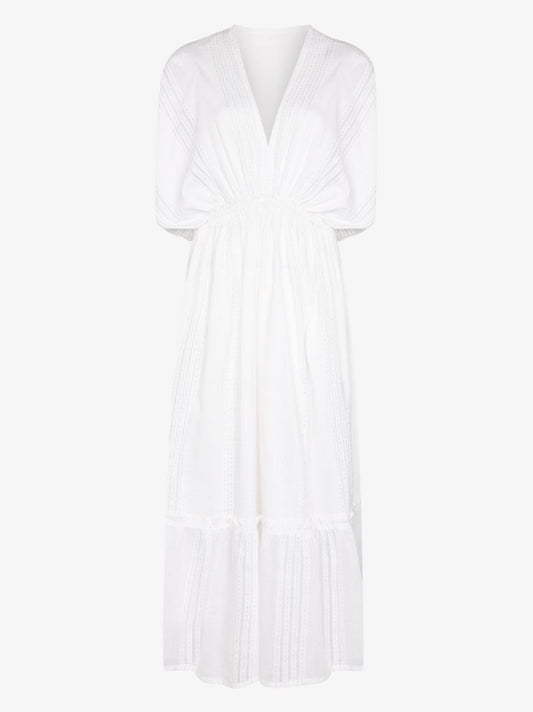 Abira V-neck Cotton Dress