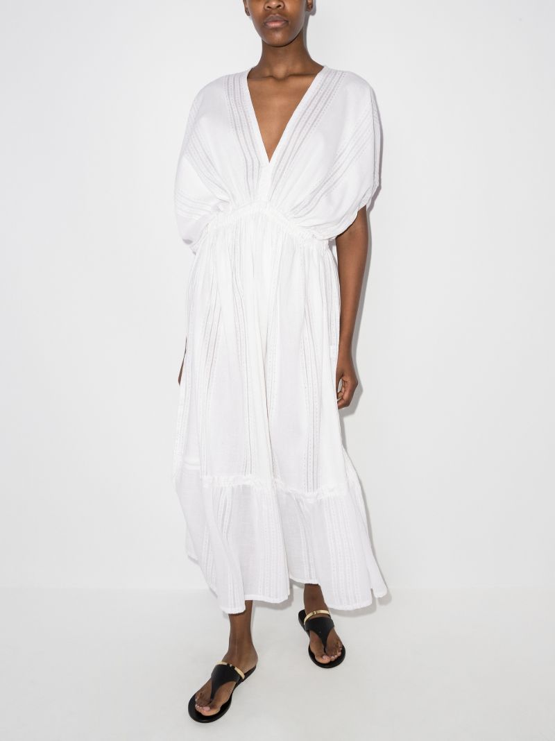 Abira V-neck Cotton Dress